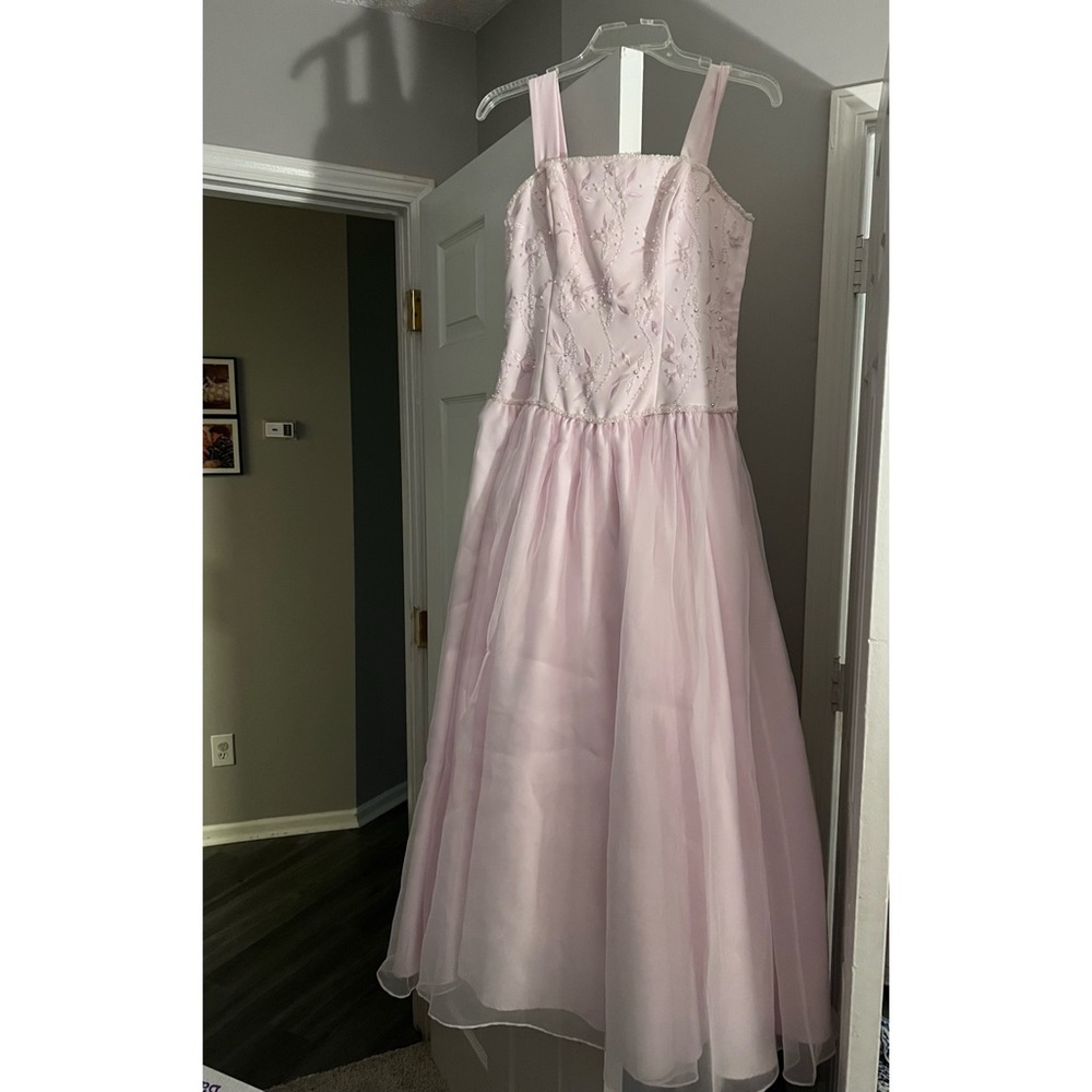 Pale pink formal dress